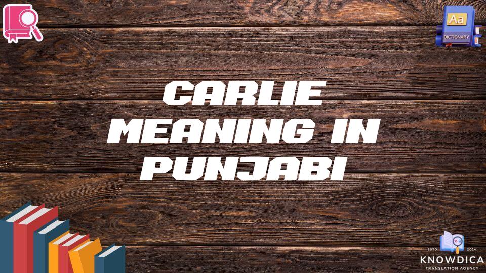 Carlie Meaning In Punjabi