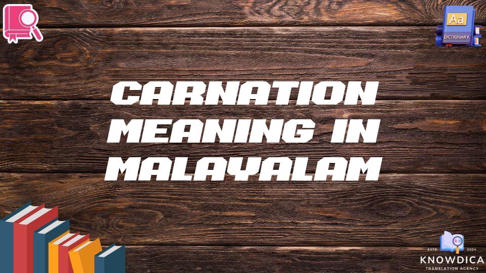 Carnation Meaning In Malayalam