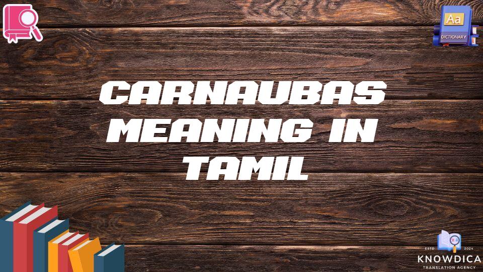 Carnaubas Meaning In Tamil