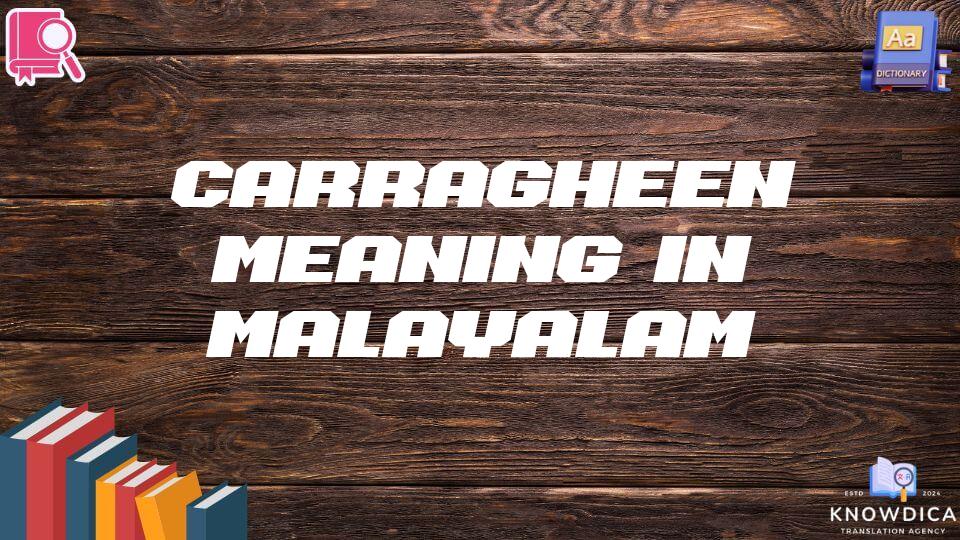 Carragheen Meaning In Malayalam