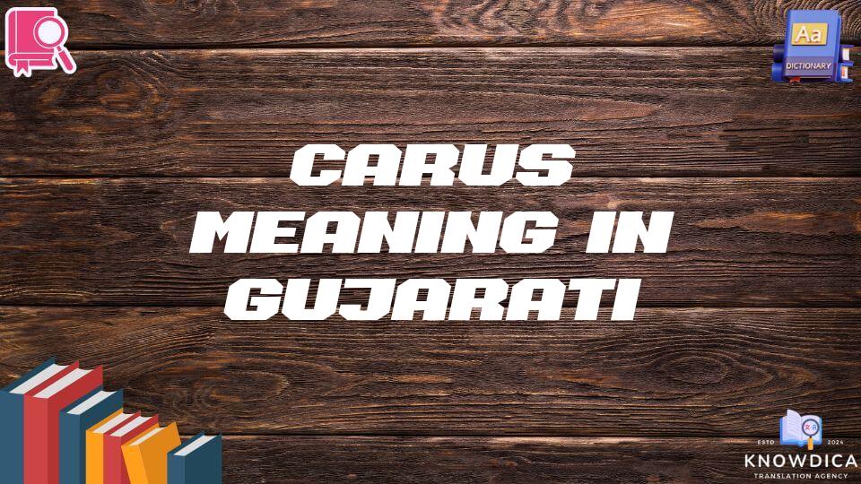 Carus Meaning In Gujarati