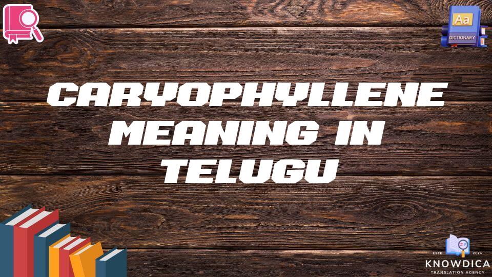 Caryophyllene Meaning In Telugu