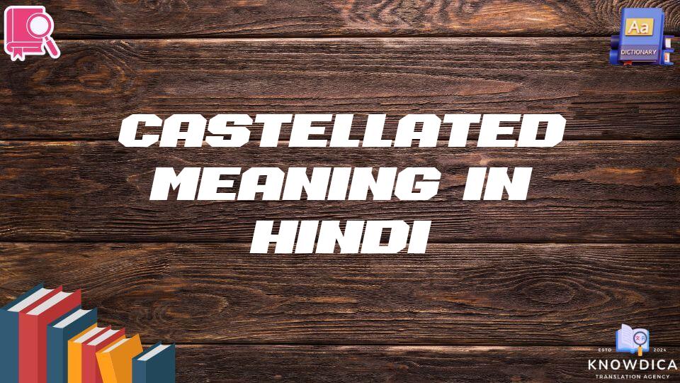 Castellated Meaning In Hindi