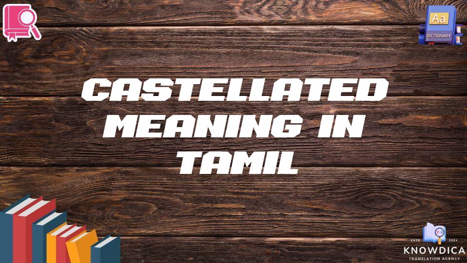 Castellated Meaning In Tamil