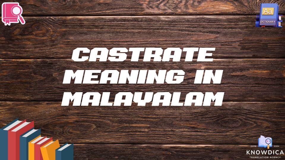 Castrate Meaning In Malayalam