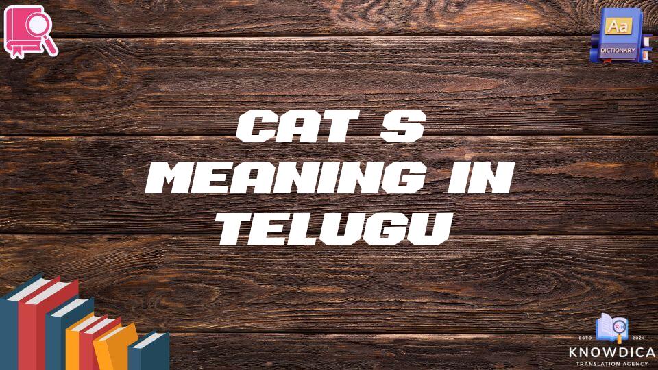 Cat’s Meaning In Telugu