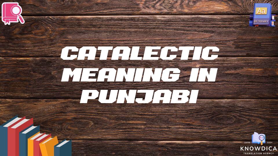 Catalectic Meaning In Punjabi