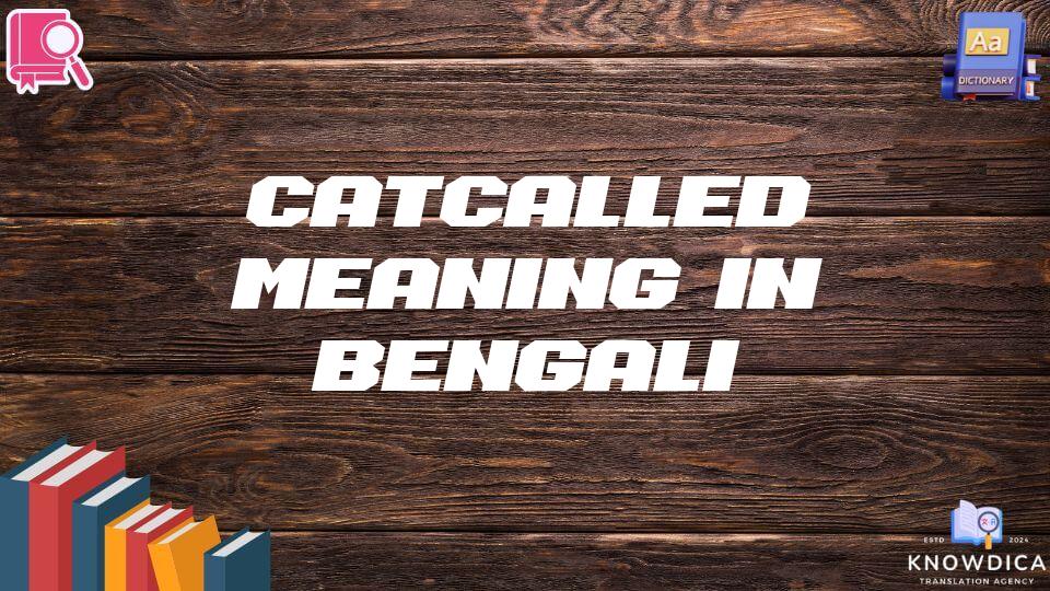 Catcalled Meaning In Bengali