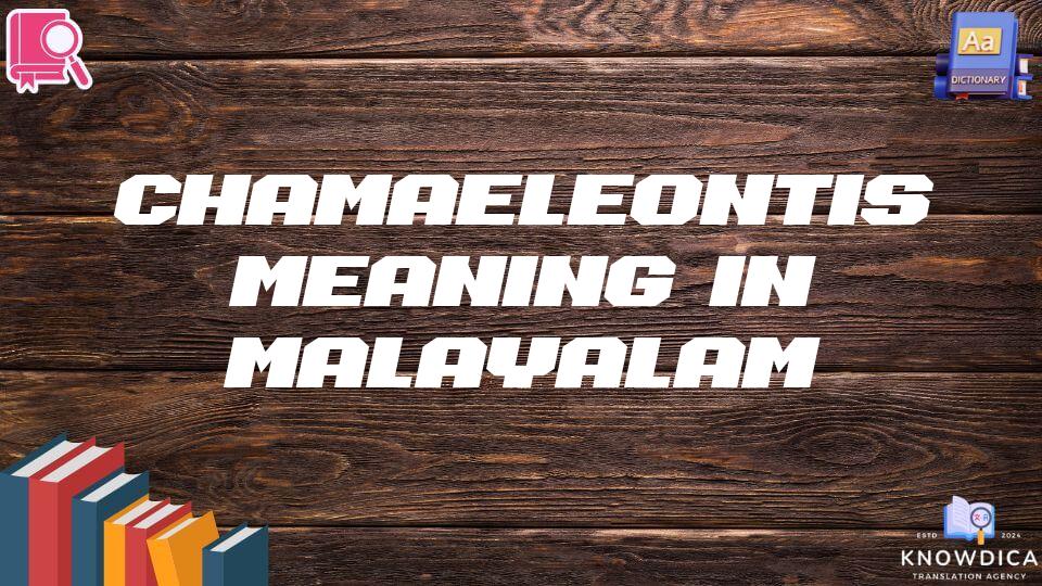 Chamaeleontis Meaning In Malayalam