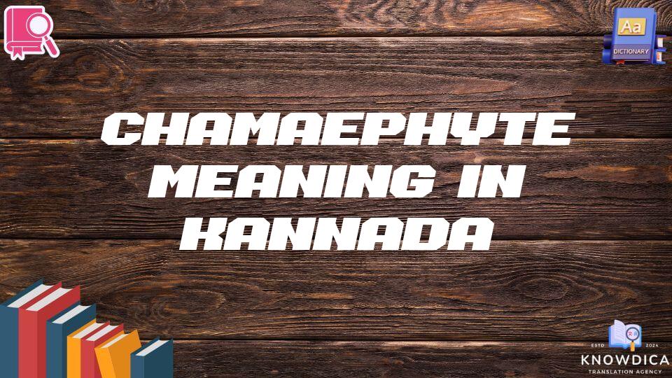 Chamaephyte Meaning In Kannada