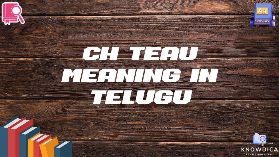 Château Meaning In Telugu