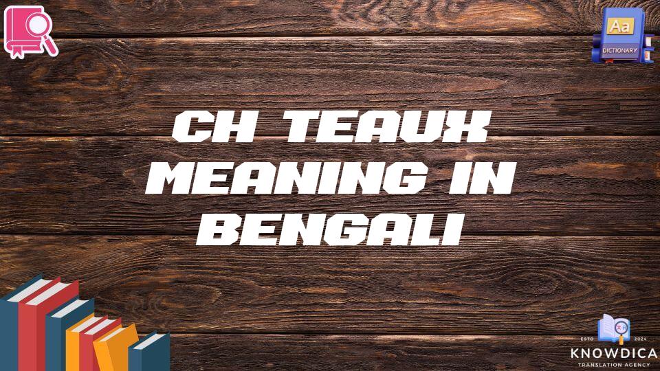 Châteaux Meaning In Bengali