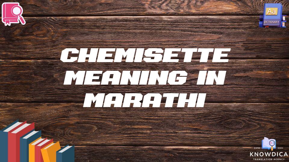 Chemisette Meaning In Marathi