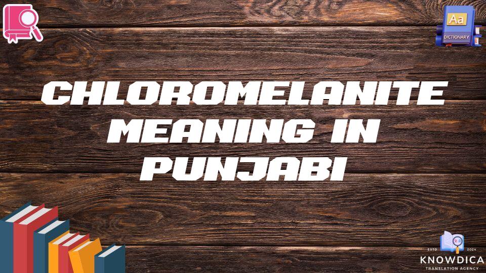 Chloromelanite Meaning In Punjabi