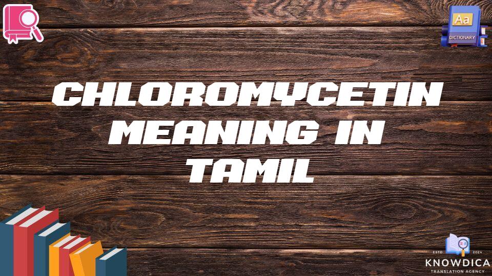 Chloromycetin Meaning In Tamil