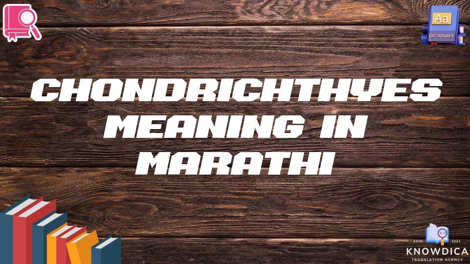 Chondrichthyes Meaning In Marathi