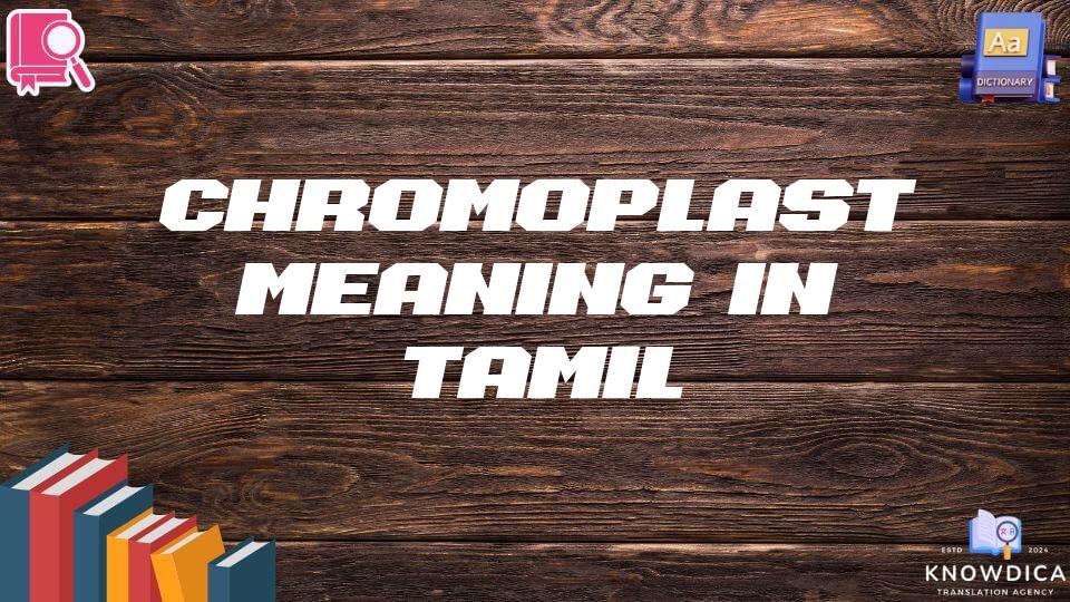 Chromoplast Meaning In Tamil