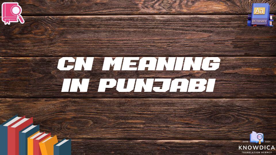 Cn Meaning In Punjabi